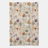 Linge De Cuisine Forêt d'aquarelle en bois de Whimsland (Vertical)