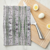 Linge De Cuisine Forêt de Birch Nature (Quart Plié)