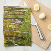 Linge De Cuisine Forêt du paysage d'automne Feuille Jaune (Quart Plié)