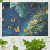 Linge De Cuisine Forêt enchantée de la déesse papillon (1) (Plié)