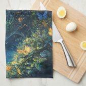 Linge De Cuisine Forêt enchantée de la déesse papillon (1) (Quart Plié)