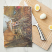 Linge De Cuisine Forêt enchantée par l'artiste John Anster Fitzgera (Quart Plié)