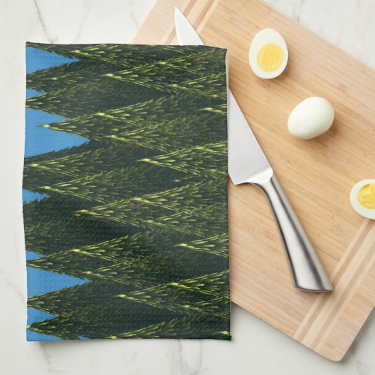 Linge De Cuisine Forêt fractale (Quart Plié)