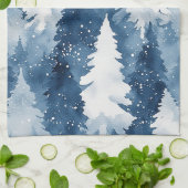 Linge De Cuisine Forêt hivernale de Silent Pines (Plié)