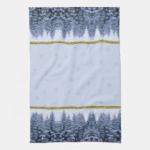 Linge De Cuisine Forêt hivernale magique - coutume (Vertical)