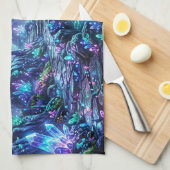 Linge De Cuisine Forêt lumineuse avec lac (Quart Plié)
