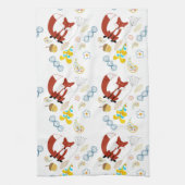 Linge De Cuisine Forêt rustique Bois Animaux Fox Motif (Vertical)