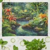 Linge De Cuisine Forêt tropicale (Plié)