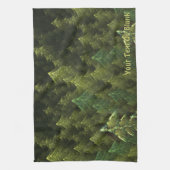 Linge De Cuisine Forêt verte (Vertical)