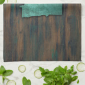 Linge De Cuisine Forme de Minnesota Turquoise Russe (Plié)