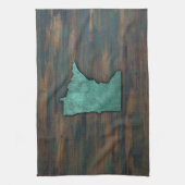 Linge De Cuisine Forme de Minnesota Turquoise Russe (Vertical)