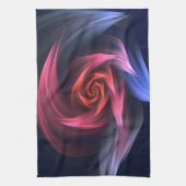 Linge De Cuisine Forme De Vortex Abstrait Rouge Et Bleu (Vertical)
