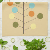 Linge De Cuisine Forme géométrique moderne d'arbre de la moitié du (Plié)