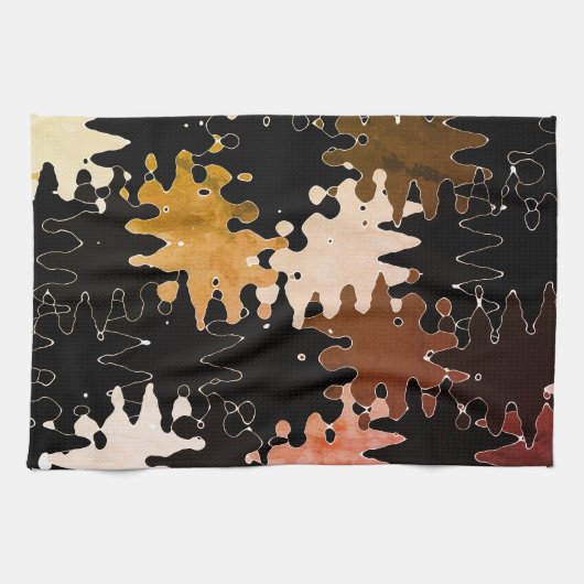 Linge De Cuisine Formes Abstraites rustiques cool (Horizontal)