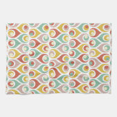 Linge De Cuisine Formes de Teardrop Abstraites Motif du milieu du s (Horizontal)