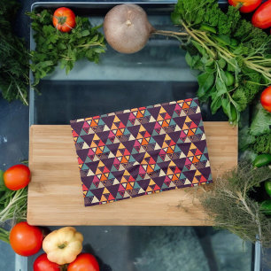 Linge De Cuisine Formes de triangle multicolore