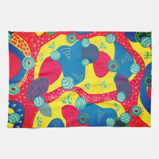 Linge De Cuisine Formes et formes créatives Art Abstrait original (Horizontal)