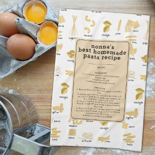 Linge De Cuisine Formes et noms de pâtes italiennes Recette Nonna K