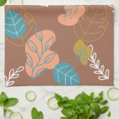 Linge De Cuisine Formes feuilles dessinées toute l'année Boho Scand (Plié)