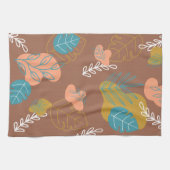 Linge De Cuisine Formes feuilles dessinées toute l'année Boho Scand (Horizontal)