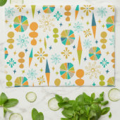 Linge De Cuisine Formes funky de l'ère atomique Starburst Midsiècle (Plié)