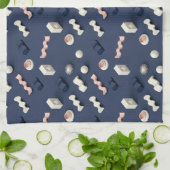Linge De Cuisine Formes géométriques 3D abstraites (Plié)