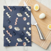 Linge De Cuisine Formes géométriques 3D abstraites (Quart Plié)