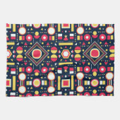 Linge De Cuisine Formes géométriques multicolores (Horizontal)