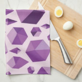 Linge De Cuisine Formes géométriques pourpres de bijou (Quart Plié)