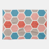 Linge De Cuisine Formes Hexagones géométriques (Horizontal)