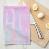 Linge De Cuisine Formes rectangulaires bleues sur Arrière - plan ro (Quart Plié)