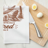 Linge De Cuisine Formulaire de retraite de l'articulation à la rela (Quart Plié)