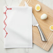 Linge De Cuisine Formule chimique moléculaire de capsaïcine de (Quart Plié)