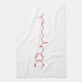 Linge De Cuisine Formule chimique moléculaire de capsaïcine de (Vertical)