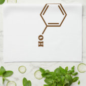 Linge De Cuisine Formule chimique moléculaire de sérotonine (Plié)