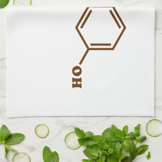 Linge De Cuisine Formule chimique moléculaire de sérotonine (Plié)