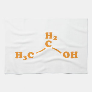 Linge De Cuisine Formule chimique moléculaire d'éthanol d'alcool