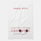 Linge De Cuisine Formule de molécule de café (Vertical)