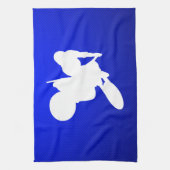 Linge De Cuisine Fouet bleu de motocross (Vertical)