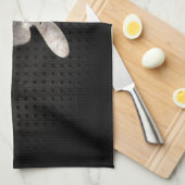 Linge De Cuisine Fouet de motocross ; Noir frais (Quart Plié)