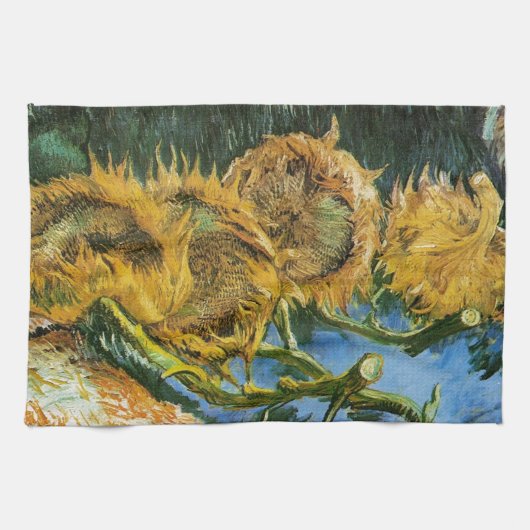 Linge De Cuisine Four Cut Sunflowers (Horizontal)