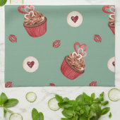 Linge De Cuisine Four Mitt et Pot Holders motif doux (Plié)