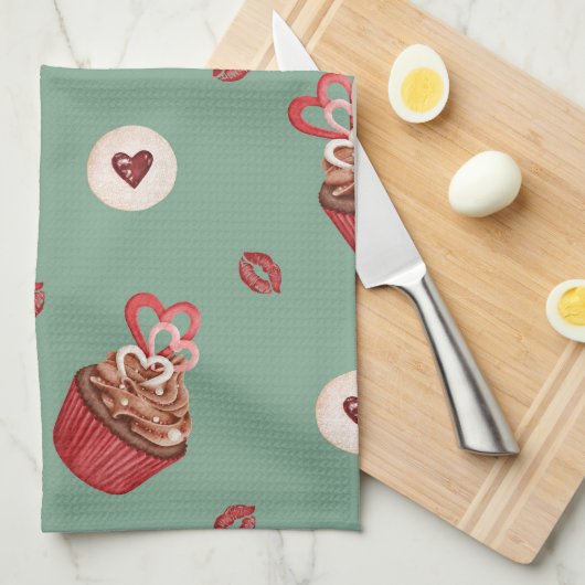 Linge De Cuisine Four Mitt et Pot Holders motif doux (Quart Plié)