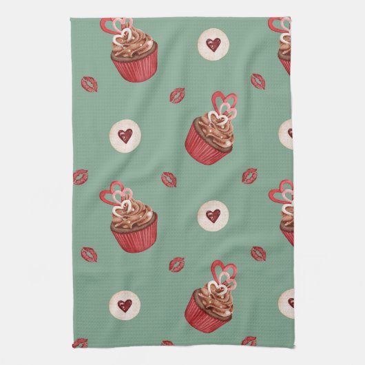 Linge De Cuisine Four Mitt et Pot Holders motif doux (Vertical)