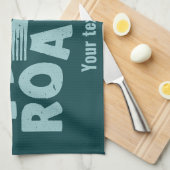 Linge De Cuisine Fourche dans la typographie routière (Quart Plié)