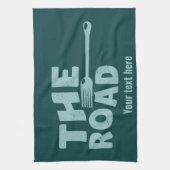 Linge De Cuisine Fourche dans la typographie routière (Vertical)