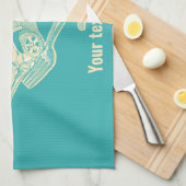 Linge De Cuisine Fourche dans l'accident de la route (Quart Plié)