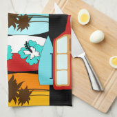 Linge De Cuisine Fourgons surfants sans valeur de hippie de surfer (Quart Plié)