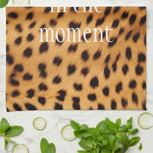 Linge De Cuisine Fourrure animale Cheetah (Plié)