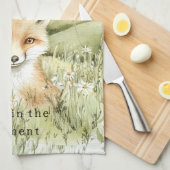 Linge De Cuisine Fox Daisy Flowers (Quart Plié)